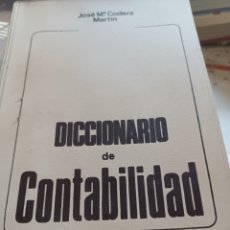 Diccionarios: BARIBOOK C31 DICCIONARIO DE CONTABILIDAD EDITA PIRÁMIDE JOSÉ MARÍA CODERA MARTÍN. Lote 362943740