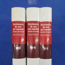 Diccionarios: DICCIONARIO DE USO DEL ESPAÑOL , MARÍA MOLINER, EDICION ABREVIADA, GREDOS 2008