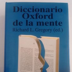 Diccionarios: DICCIONARIO OXFORD DE LA MENTE RICHARD L. GREGORY