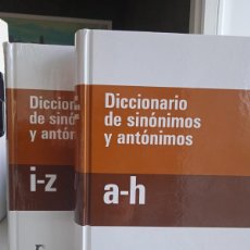 Diccionarios: DICCIONARIO DE SINÓNIMOS Y ANTÓNIMOS 1 Y 2 (LOS DOS TOMOS, OBRA COMPLETA) EDITORIAL: GREDOS (C)