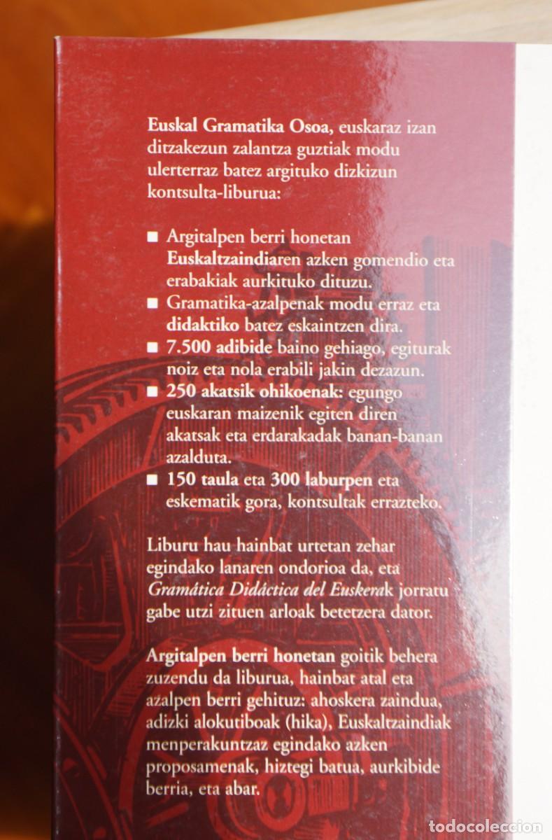Diccionarios: Euskal Gramatika Osoa - Foto 3