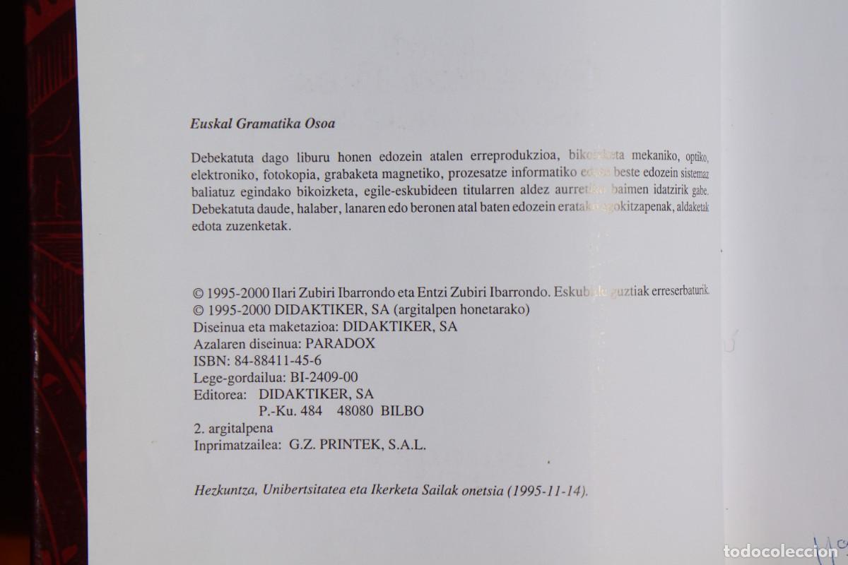 Diccionarios: Euskal Gramatika Osoa - Foto 5