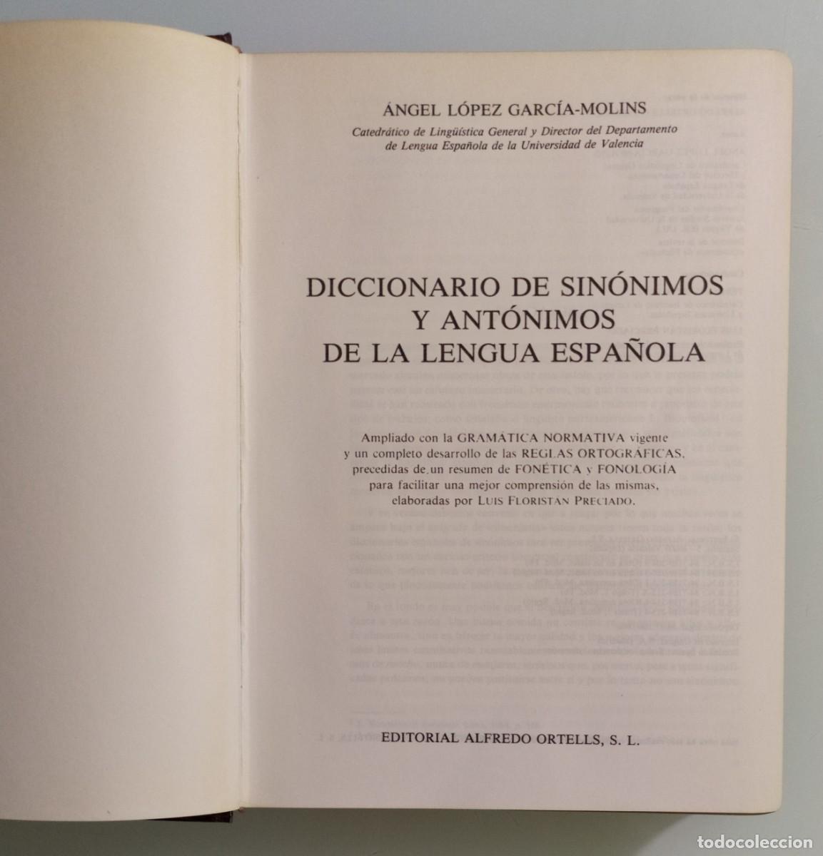 Diccionarios: Diccionario de Sin&oacute;nimos y Ant&oacute;nimos - Foto 10