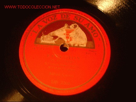 Discos de pizarra: ANTIGUO DISCO DE GRAMOFONO DE LA VOZ DE SU AMO -ESTUDIOS- CHOPIN. - Foto 1