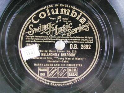 Discos de pizarra: HARRY JAMES & HIS ORCHESTRA - Foto 1
