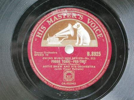 Discos de pizarra: ARTIE SHAW and his Orchestra (Pross Chai) - Foto 1