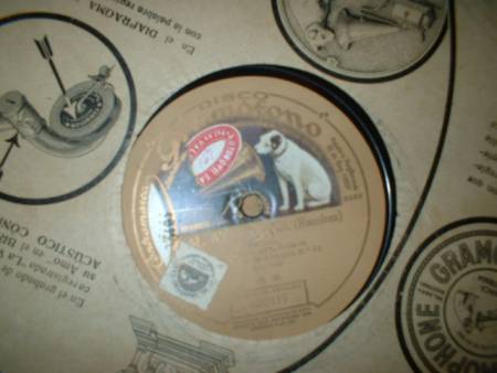 Discos de pizarra: ANTIGUO DISCO DE GRAMOFONO - Foto 1