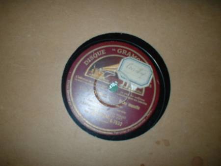 Discos de pizarra: ANTIGUO DISCO DE GRAMOFONO - Foto 1