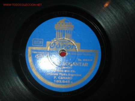Discos de pizarra: DISCO GRAMOFONO-HAY QUE AGUANTAR-PERICON. - Foto 1