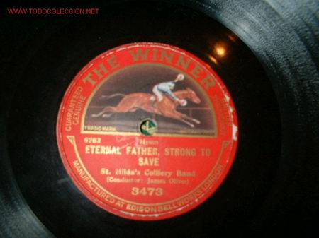 Discos de pizarra: DISCO GRAMOFONO ETERNAL FATHER STROG TO SEVE. - Foto 1