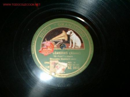 Discos de pizarra: DISCO GRAMOFONO LAS LEANDRAS. - Foto 1