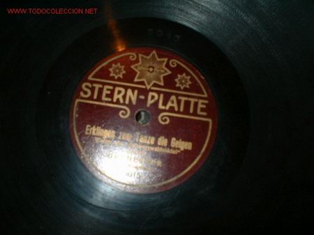 Shellac records: DISCO GRAMOFONO  ZE DIE GEIGEN MUY ANTIGUO.
