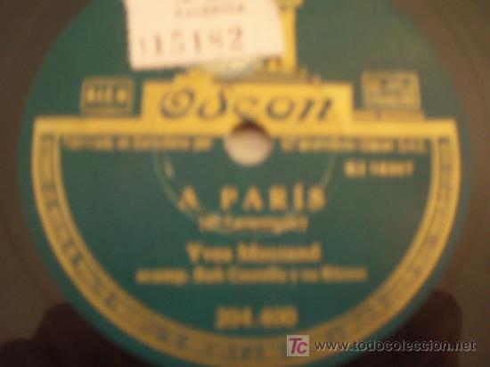 Discos de pizarra: YVES MONTAND. A PARIS + Me da igual. - Foto 1