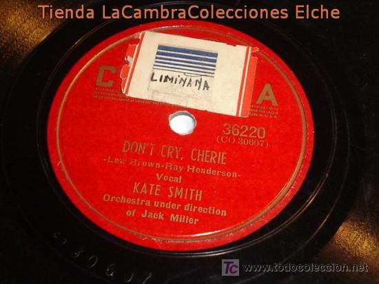 Discos de pizarra: ANTIGUO DISCO DE GRAMOFONO, ORIGINAL DE LOS A&Ntilde;OS 20/30. - Foto 1