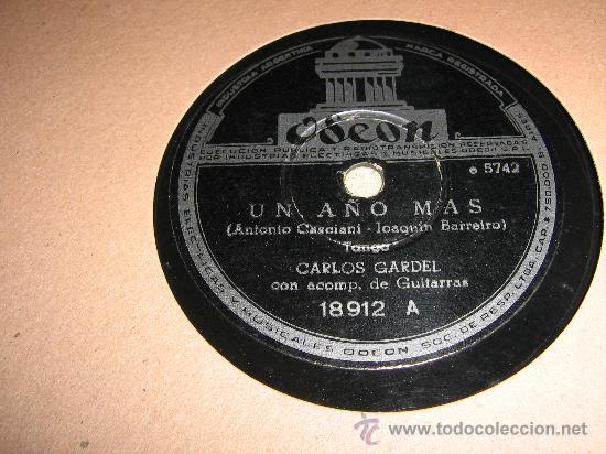Discos de pizarra: GARDEL, VIRGENCITA DE POMPEYA Y - Foto 2