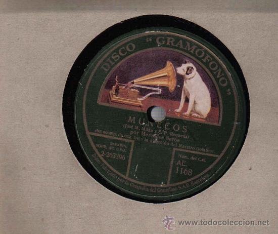Discos de pizarra: MERCEDES SEROS : MU&Ntilde;ECOS + MU&Ntilde;EQUITA DE BISCUIT - Foto 1