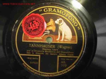 Discos de pizarra: TANNHAUSER (Wagner). 2 discos - Foto 1