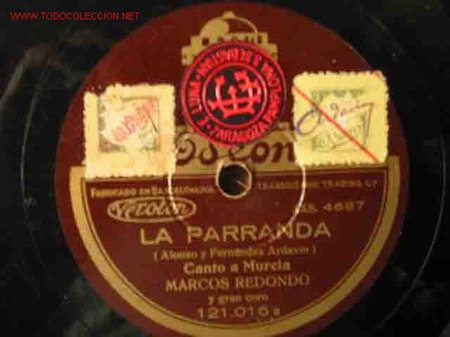 Discos de pizarra: LA PARRANDA (Alonso Fern&aacute;ndez Adawin) - Foto 1
