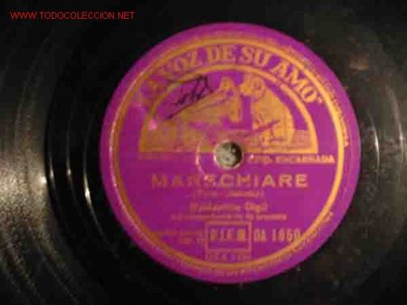 Discos de pizarra: Marechiare. La danza, Gramofono Odeon, Barcelona, 1lp, - Foto 1