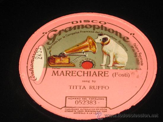 Discos de pizarra: DISCO PIZARRA BARITONO TITTA RUFFO - Foto 2