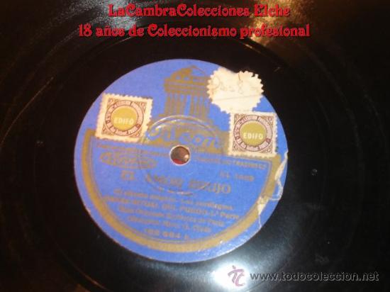 Discos de pizarra: DISCO DE GRAMOFONO ORIGINAL ANTIGUO, ODEON, GRAN ORQUESTA SINFONICA DE PARIS. - Foto 2