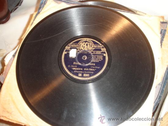 Discos de pizarra: ANTIGUO DISCO GRAMOFONO ORIGINAL REGAL, ALFONSO Y ROSA LA GITANA. - Foto 3