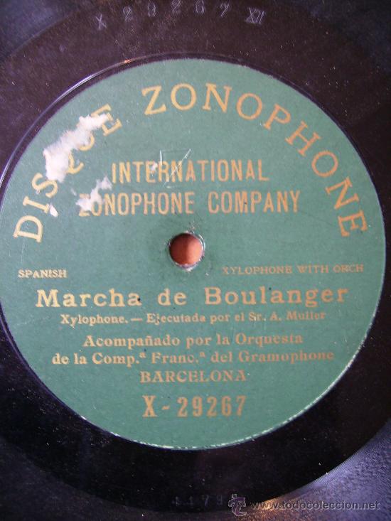 Discos de pizarra: marcha de boulanger, una cara - Foto 1
