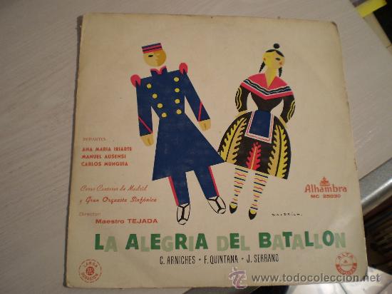 Discos de pizarra: LA ALEGRIA DEL BATALLON. - Foto 1