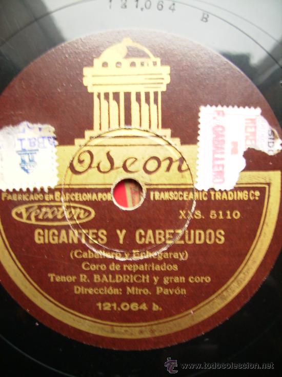 Discos de pizarra: gigantes y cabezudos. bohemios. dos caras - Foto 2