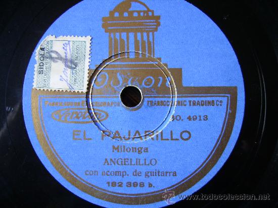 Discos de pizarra: el pajarillo, milonga, angelillo, taranta de la sierra - Foto 1