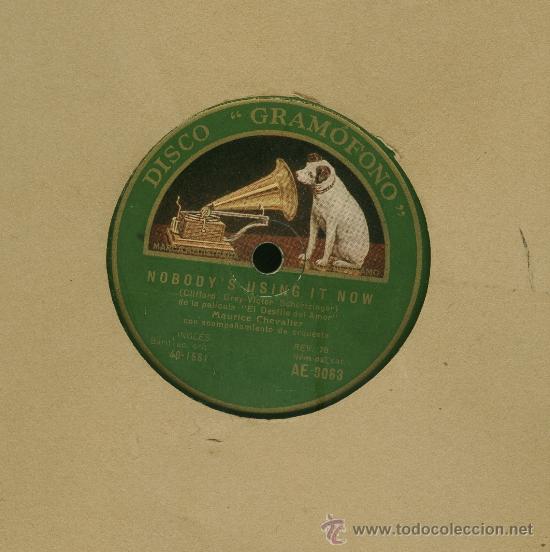 Discos de pizarra: maurice chevalier - Foto 1