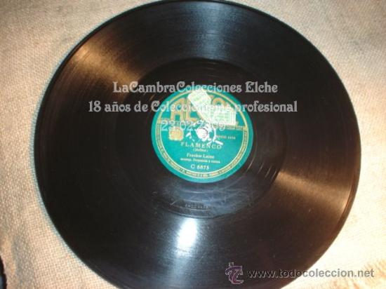 Discos de pizarra: DISCO DE GRAMOFONO ORIGINAL FLAMENCO, MUY ANTIGUO, - Foto 2 - 115582875