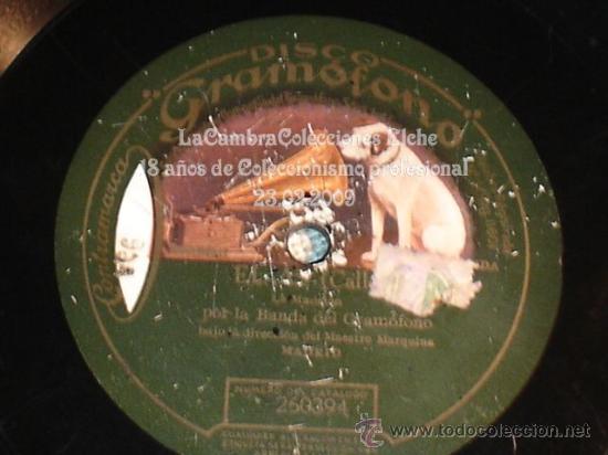 Discos de pizarra: DISCO DE GRAMOFONO ORIGINAL EL AS Y LA CODORNIZ, MUY ANTIGUO, - Foto 1