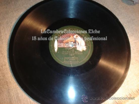 Discos de pizarra: DISCO DE GRAMOFONO ORIGINAL EL AS Y LA CODORNIZ, MUY ANTIGUO, - Foto 2
