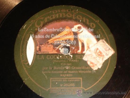 Discos de pizarra: DISCO DE GRAMOFONO ORIGINAL EL AS Y LA CODORNIZ, MUY ANTIGUO, - Foto 3