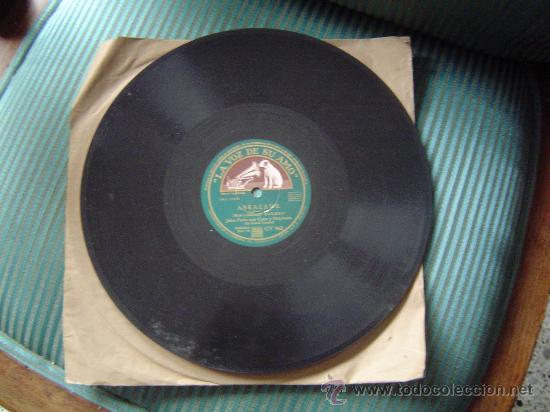 Discos de pizarra: Disco de pizarra La Voz de su Amo. - Foto 1