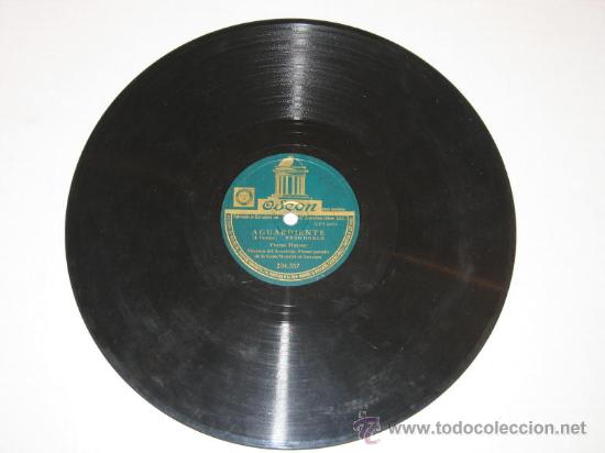 Discos de pizarra: DISCO DE PIZARRA AGUARDIENTE / LEVANDO ANCLAS - Foto 1