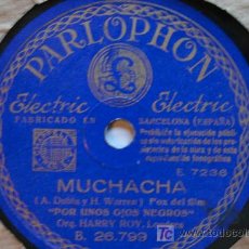 Discos de pizarra: DISCO PIZARRA - ORQ. HARRY ROY - MUCHACHA / EL RODEO (LADY IN RED). Lote 26894256