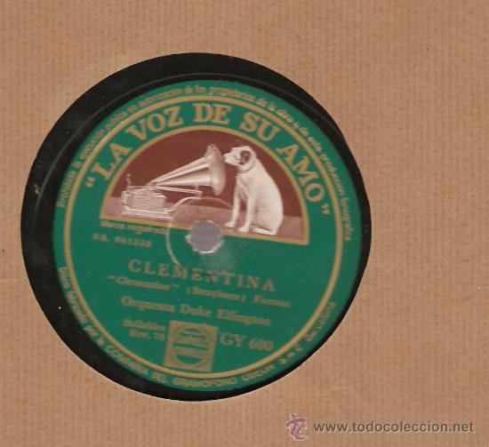 Discos de pizarra: DUKE ELLINGTON : CLEMENTINA + FIVE O&acute;CLOCK DRAG - Foto 1