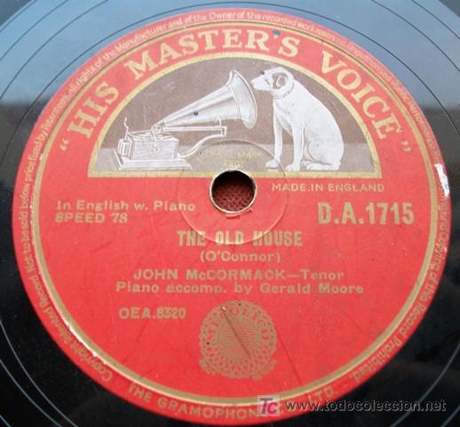 Discos de pizarra: HMV DA 1715 - A CHILDS PRAYER / THE OLD HOUSE - MCCORMACK / MOORE - Foto 2