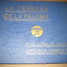 Discos de pizarra: ALBUM CON 7 DISCOS DE PIZARRA DE LA VERVENA DE LA PALOMA - COLUMBIA