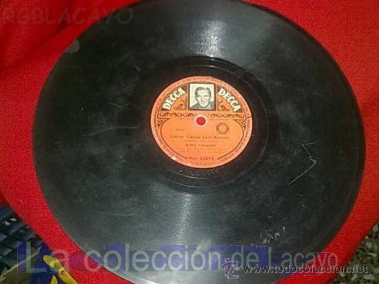 Discos de pizarra: GRANDES BOLEROS EN PIZARRA BING CROSBY - Foto 2