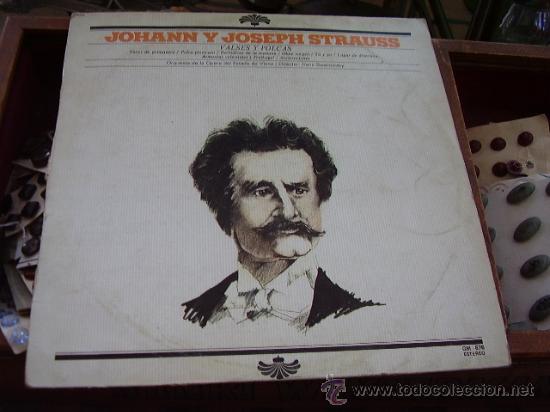 Discos de pizarra: Johan y Joseph Strauss. Valses y Polcas. - Foto 1