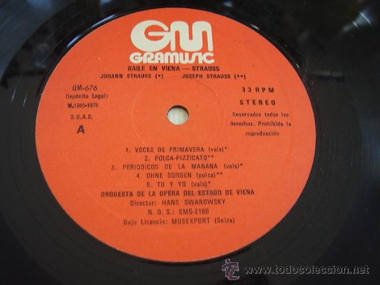 Discos de pizarra: Johan y Joseph Strauss. Valses y Polcas. - Foto 2