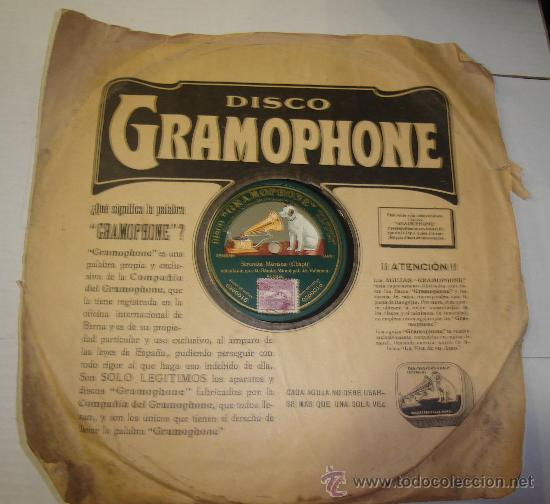 Discos de pizarra: DISCO DE GRAMOFONO. LA VOZ DE SU AMO - SERENATA MORISCA - Foto 3