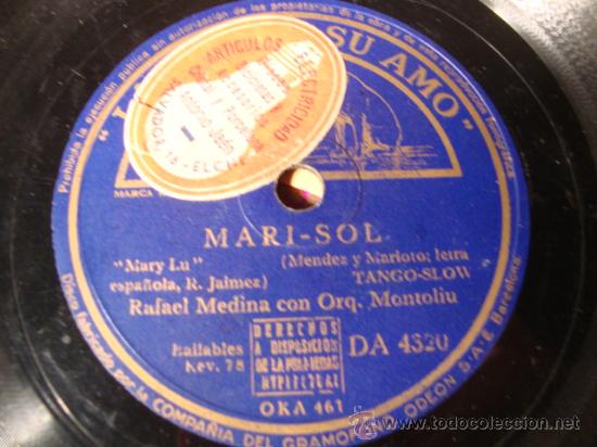 Discos de pizarra: ANTIGUO DISCO DE PIZARRA PARA GRAMOFONO GRAMOLA, - Foto 1