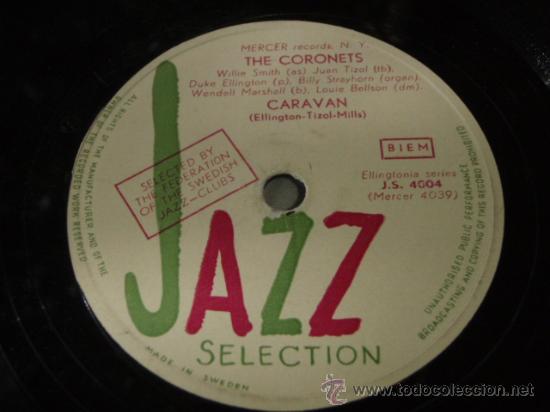 Discos de pizarra: THE CORONETS    ( CARAVAN - MOONLIGHT FIESTA )   JAZZ SELECTION - Foto 1