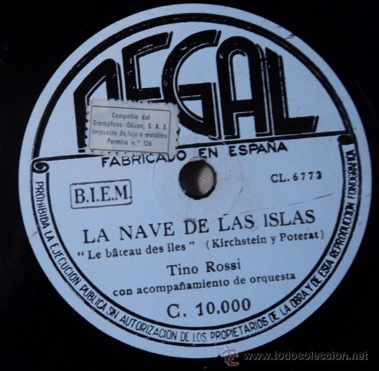 Discos de pizarra: Tino Rossi, Esperare... y La nave de las islas - Foto 2