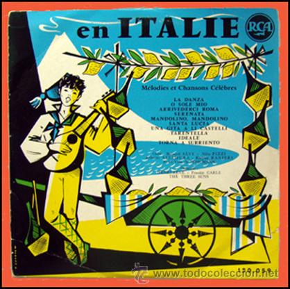 Discos de pizarra: EN ITALIE . MICROSURCO 25 mm. RCA 1957 - Foto 1