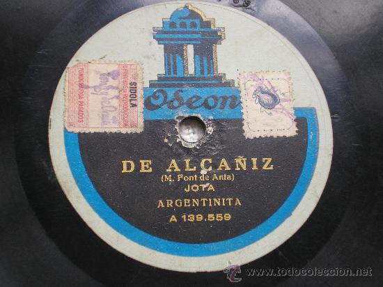 Discos de pizarra: ARGENTINITA: DE ALCA&Ntilde;IZ / SANDUNGA OAXAQUENA - Foto 1